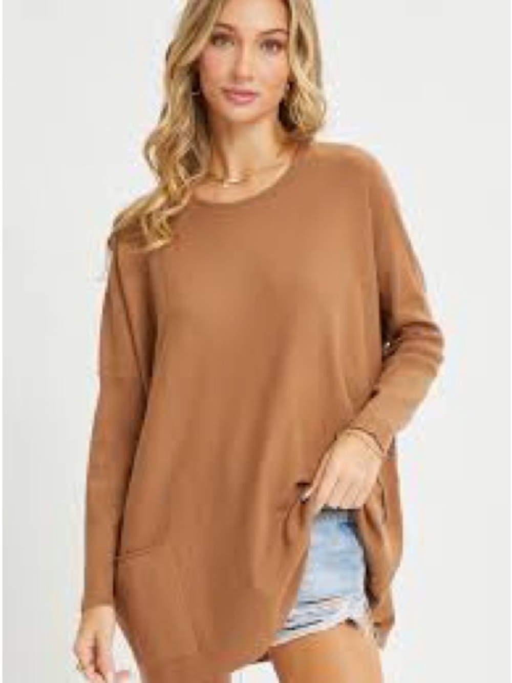 🦋Michael Kors🦋Relaxed Brown Women's Pulloved Tunic Top